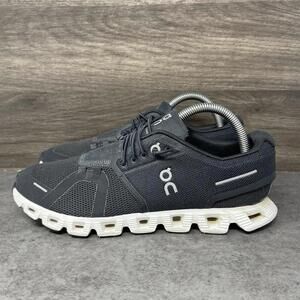 On Cloud 5 Running Shoes Womens Size 8.5 Black Athletic Training Sneakers